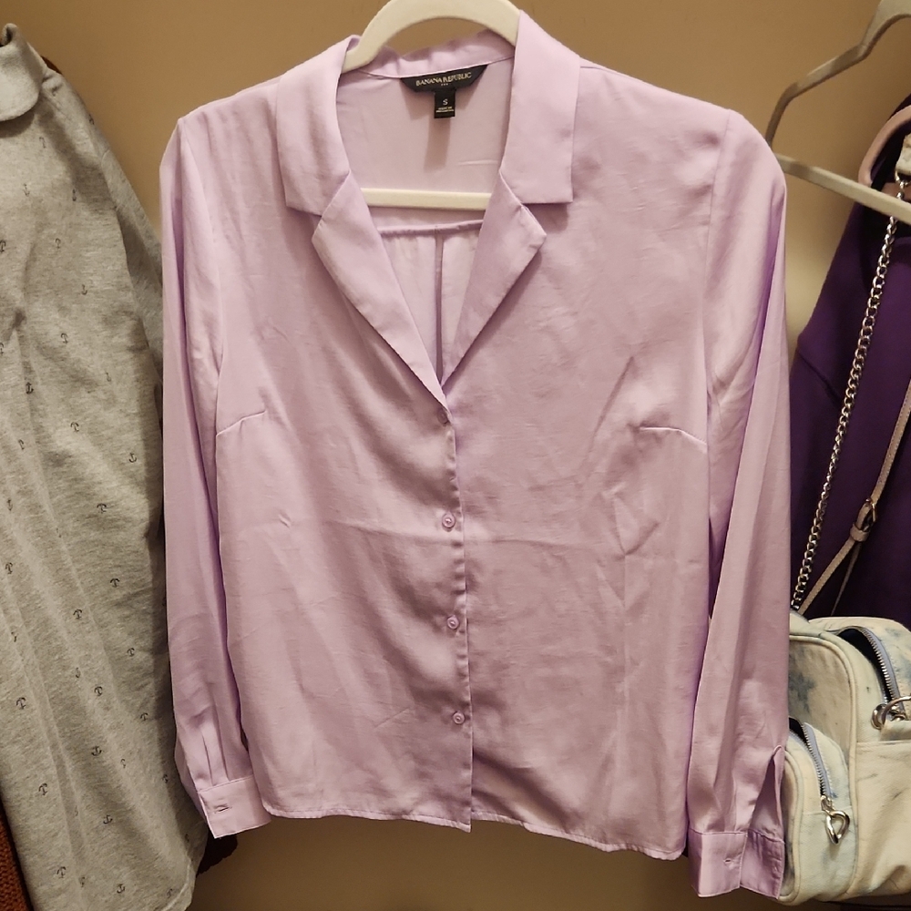 Banana Republic Light Purple Blouse